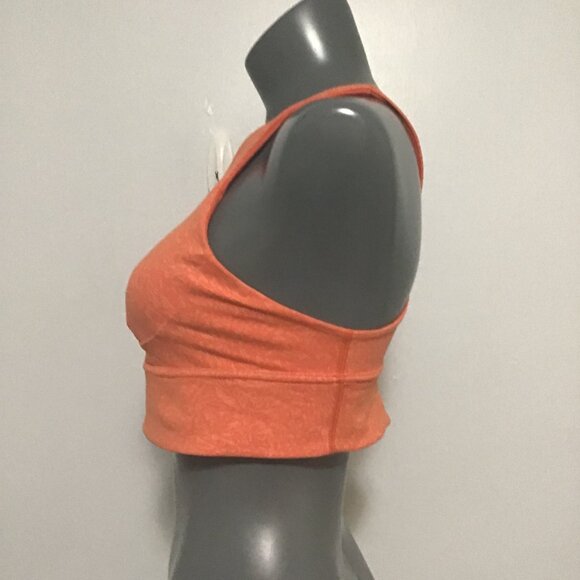 Wunder Train Longline Bra C/D Cup Crunch Warm Coral Size 10 - Picture 4 of 8